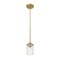 Z-Lite Beckett 1 Light Mini Pendant, Olde Brass And Clear Seedy 492MP-OBR - alternate 4